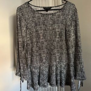 Banana Republic Long Sleeve Peplum Top